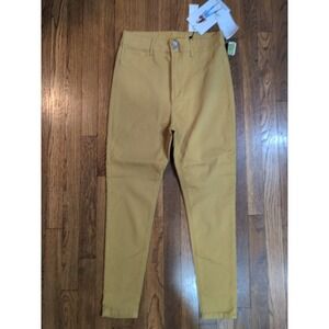 NWT VIP Essentials Jeans Sz 15/16 Skinny Caramel Gold Stretch High Rise Denim